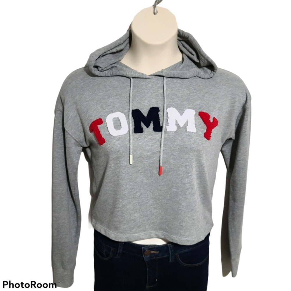 Tommy Hilfiger Crop Hoodie Sweater Like New *